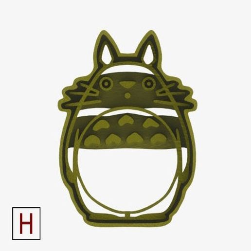 Cults - Cookies cutter - Totoro 3 logo.jpg Fichier STL Coupe-biscuits - Mon voisin Totoro・Objet pour imprimante 3D à télécharger, InSpace