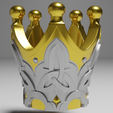 1.png Crown of Insight -- Keychain -- Genshin Impact Ornament -- 3D Print Ready