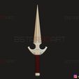 01.jpg SHANG CHI Weapon - Death Dealer Kunai - Marvel Legend Comics 3D print model