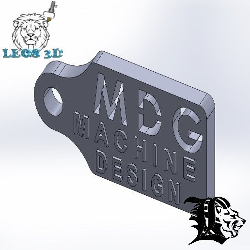 MDG Keychain, Leos3D, Daniel Leos 3D model
