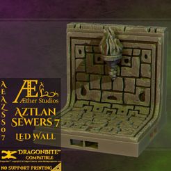 resize-aeazss07.jpg Free 3D file AEAZSS07 - Aztlan Sewer LED Wall・Object to download and to 3D print