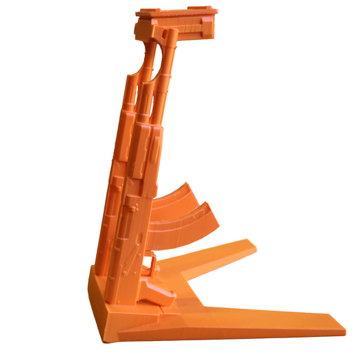 Stl File Ak Themed Headphone Stand Prints Without Supports Ak74・3d Printer Design To Download