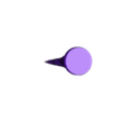 Spherical narrow  flat.stl Les panaches des petits moteurs de vaisseaux spatiaux