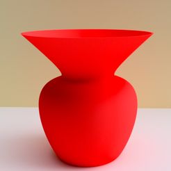 vase evasé rouge.jpg STL file 3dgregor "open" vase・3D printable model to download, moulin3d