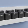 SONYFZ100-SONYFW50.jpg Pack of 125 camera battery wall mount shelf holder for Sony, Canon, Nikon, Go PRO, flashes, AA and AAA batteries