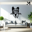 Yorkshire-terrier-Hang.png Wall silhouette - Dogs Hang