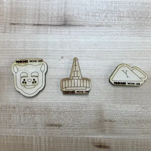 BYU Magnets (Laser Cut)