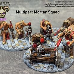 mortar-photo.jpg Download STL file Beastmen in Space! Multipart Mortar Squad • 3D print design, downtown3d