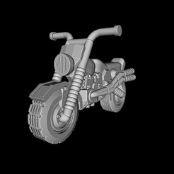 Dirtbike-No-Base.png Télécharger le fichier STL Vélo tout terrain • Objet imprimable en 3D, Ellie_Valkyrie