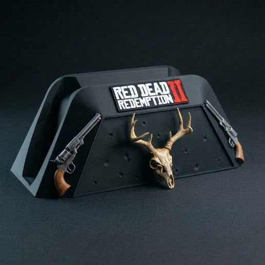 Red Dead Redemption 2 PS5 Controller Stand – Wild West Gaming Display