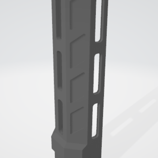 Tactical Handguard For Lehui SG552 (Mlok Version) 3D model