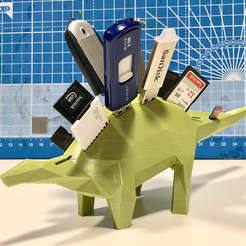 Low_Poly_Stegosaurus.png Free 3D file Low Poly Memosaurus・3D printer model to download