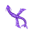 Ice Dragon Posed.stl.stl Articulated Ice Dragon Leviathan - Subnautica