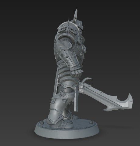 🐉 Mighty Warrior – 3D Printable Armored Knight Figure Model・ STL File ...