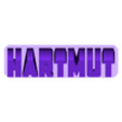 Hartmut.stl Hartmut NAME DESK PLATE