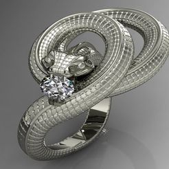 13ddcd8012e35ca2ffd0a0ef211fdf0b_preview_featured.jpg Fichier STL gratuit bague serpent・Design imprimable en 3D à télécharger