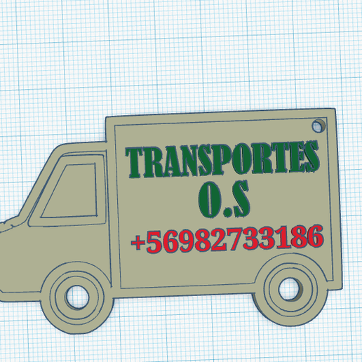 Truck Keychan 3D model