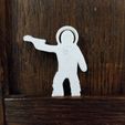 Astronaut Pistol Meeple.jpg STL file Astronaut Meeple With Pistol・3D printing template to download