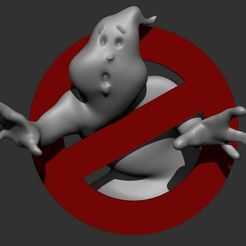gbwip2.jpg Free STL file Ghostbusters Logo V2 - 2 colors・3D printer model to download