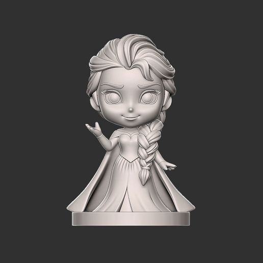 ZBrush-Document.jpg Mini Geek Эльза Чиби