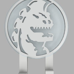 2023-01-26_13h16_15.png Archivo STL Power Rangers Dragon Dagger Soporte de pared・Plan de impresora 3D para descargar