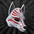 9.jpg Kitsune Mask Anime Mask 3D print model