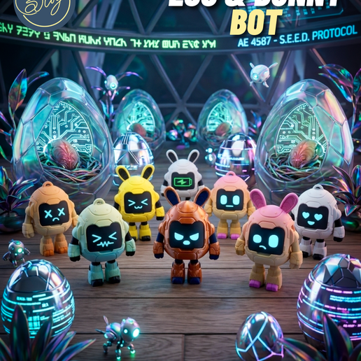 1.png Transformierender Egg-Bot & Bunny-Bot mit modularem Aufbewahrungskoffer