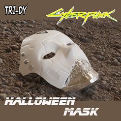 maskcults.jpg STL file Mask Mask Mask Cyberpunk Halloween Fashion Art Skull・3D print design to download