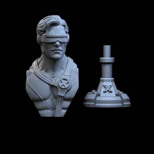👤 STL CYCLOPS X- MEN BUST 3D PRINT・ STL File for 3D printing・Cults