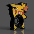 picachu1.jpg Base for Alexa in the shape of Pikachu