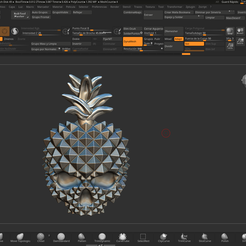 Captura-de-pantalla-16.png Fichier STL bague tête de mort en forme d'ananas・Objet imprimable en 3D à télécharger