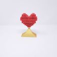 Salikts_WB_3.jpg Heart shaped Tetris puzzle with a stand