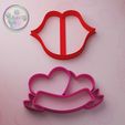 untiвввtled.jpg hearts and lips cookie cutter