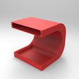 rendu caisse p rouge.jpg Bedside table storage unit to put a lamp and store your keys