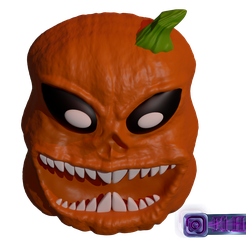 1.png STL file Pumpkin Halloween Pumpkin Figure Mate・3D print design to download
