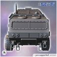 5.jpg Futuristic six-wheeled all-terrain truck with front cabin and large rear cargo space (9) - Future Sci-Fi SF Post apocalyptic Tabletop Scifi Wargaming Planetary exploration RPG Terrain