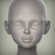 2.13.jpg 24 3D HEAD FACE FEMALE CHARACTER FEMALE TEENAGER PORTRAIT DOLL BJD LOW-POLY 3D MODEL