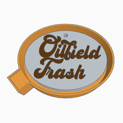 Oilfield-Trash.png STL file Oilfield Trash Air Freshener Mold・3D print model to download