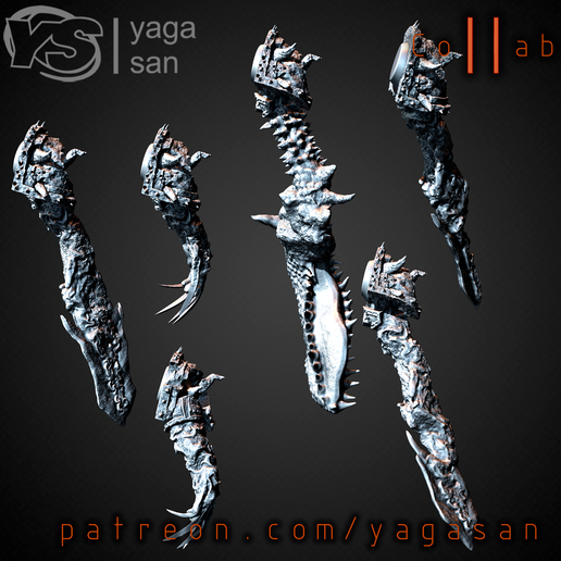 6.png Download STL file Mutated hands of Chaos PACK • Object to 3D print, yagasan