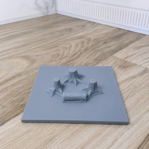 Matriz 3D para molde de silicona – Troncos decorativos / 3D Matrix for Silicone Mold – Decorative Logs