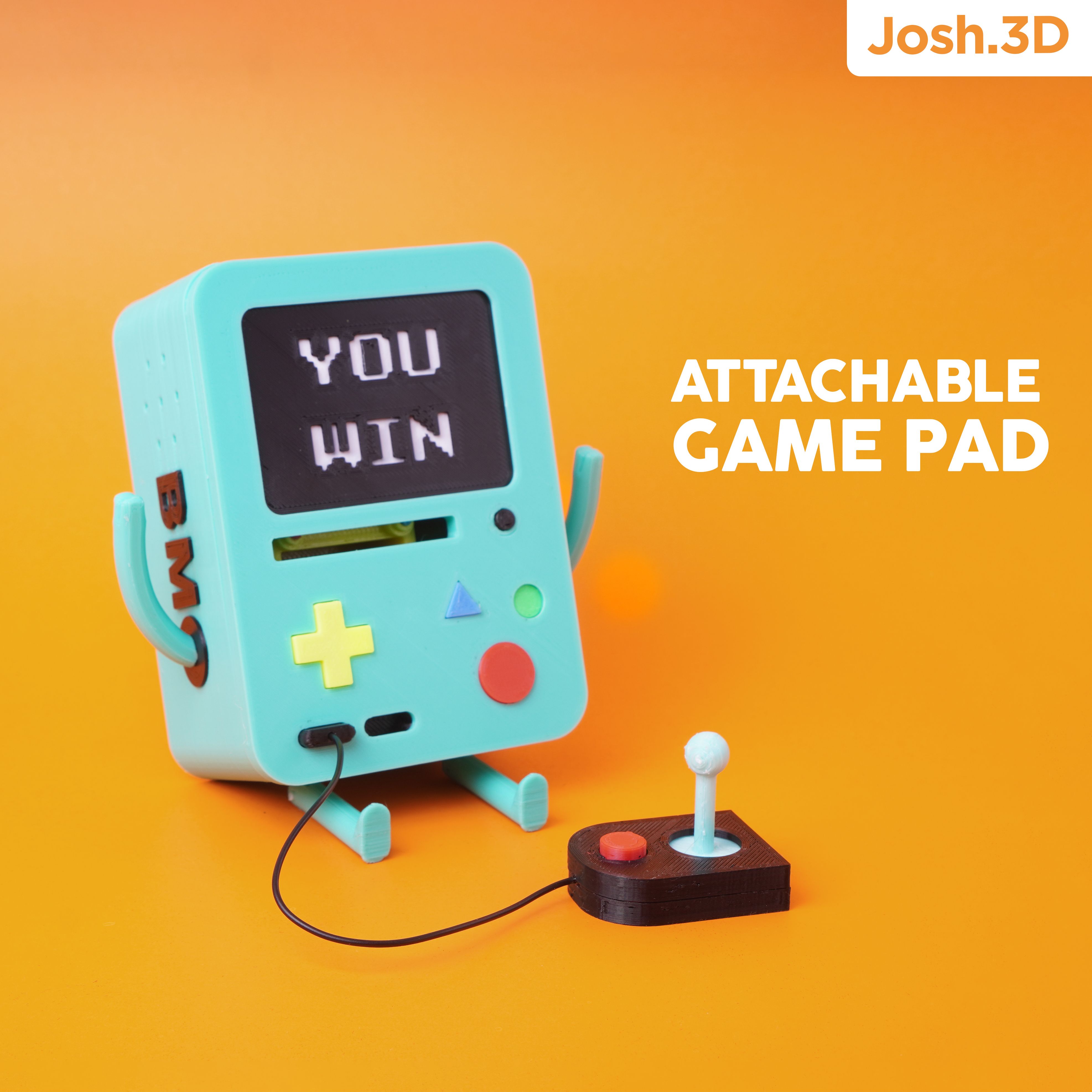 BMO gamepad.jpg 3D file BMO - with show accurate internal parts!・3D print model to download, Josh3Dshop