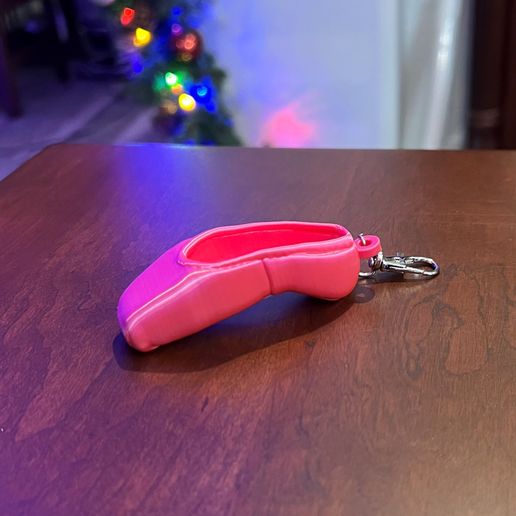 Realistic Keychain-Sized Ballet Pointe Shoe / Ballet Slipper 3D model