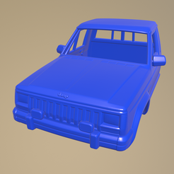 a018.png JEEP COMANCHE 1984 PRINTABLE CAR FRONT BODY