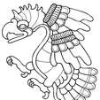 aigle azteque.png Wall decoration Aztec Eagle