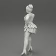 Girl-0035.jpg Beautiful Young Attractive Woman Wearing Dress and boot 3D Print Model