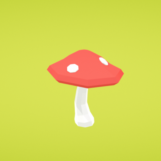 Mushroom 3D model preview