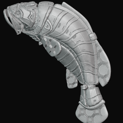 09.png Robotic Fish - high detailed - keychain/art