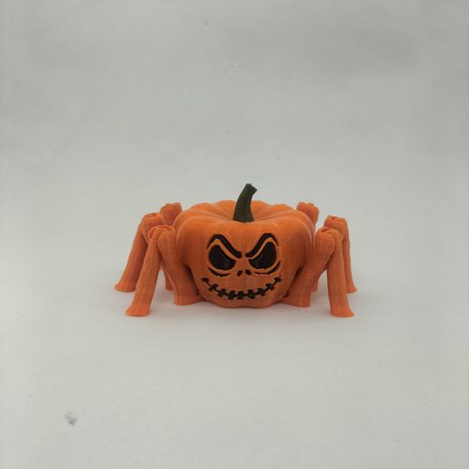 IMG20241018015050.jpg Flexi Halloween Pumpkin Spider now available in 3mf and stl