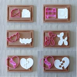 valentin-todos.jpg Fichier 3D emporte-pièce pour biscuits emporte-pièce pour biscuits pack valentin valentines・Plan à imprimer en 3D à télécharger