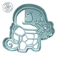 Cartoon-Squirtle-6cm.png Squirtle - Pokemon - Cookie Cutter - Fondant - Polymer Clay